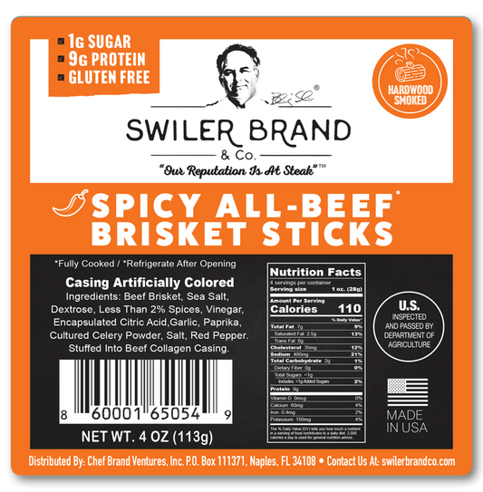 Spicy All-Beef Brisket Sticks